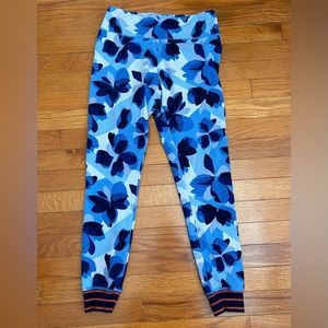 aerie Chill Striped Cuff Floral Leggings